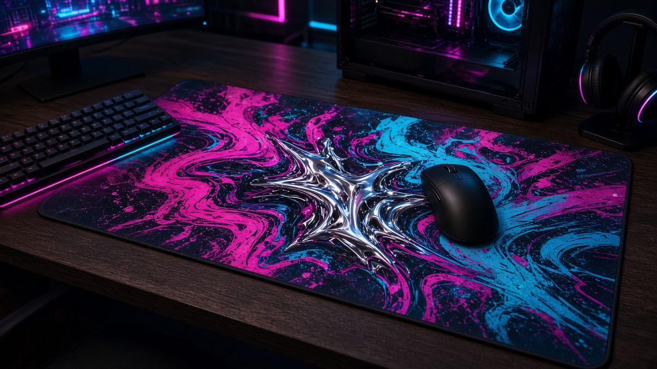Setup gaming avec un tapis de souris XXL MouseMatX
